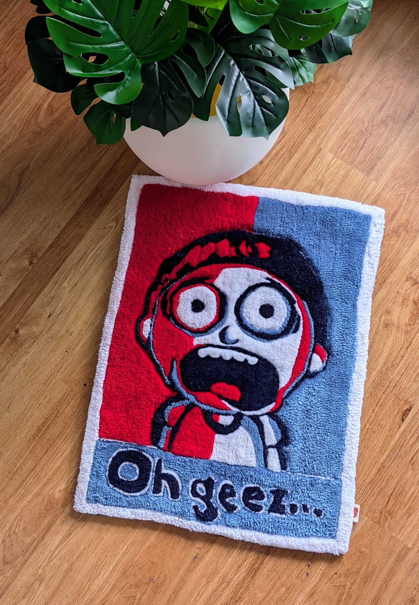 Morty 'Oh Geez' Hand-Tufted Rug
